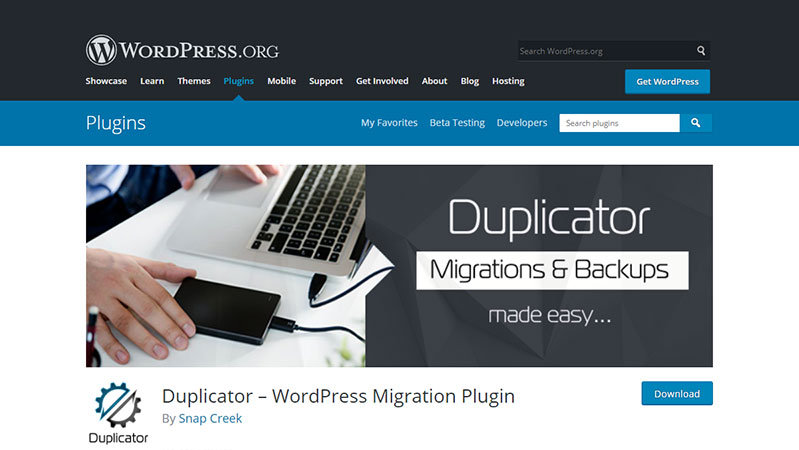 Duplicator WordPress Migration Plugin