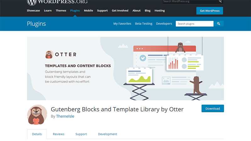 Otter: Best Free WordPress Plugin for Readymade layout and templates