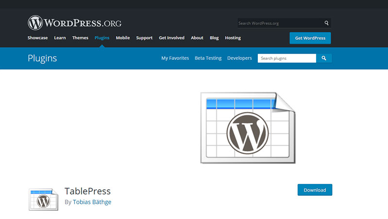 Table Press: Best free WordPress Plugin for Creating Tables in Post