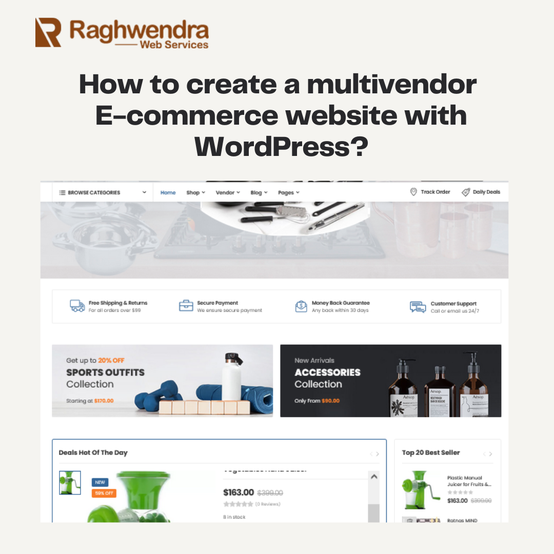 How to create multi vendor E-commerce WordPress website?
