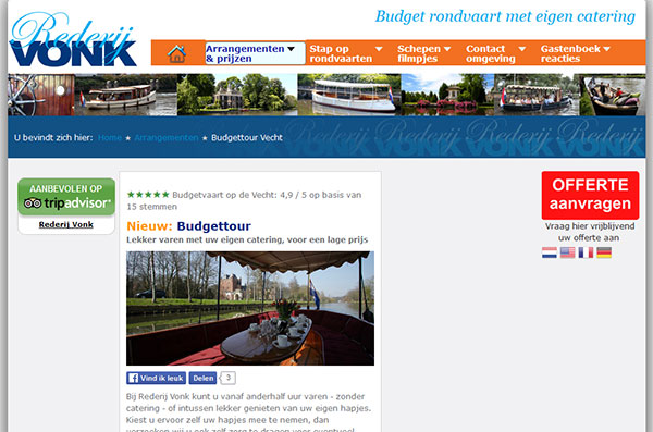 REDERIJ VONK - JOOMLA 3.1 RESPONSIVE WEBSITE