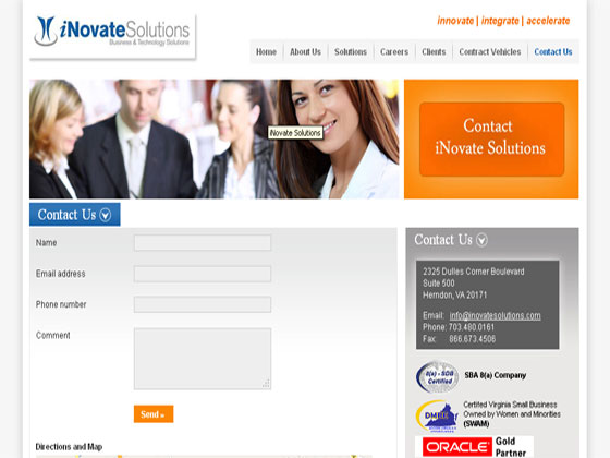  iNovate Solutions - Custom HTML Website