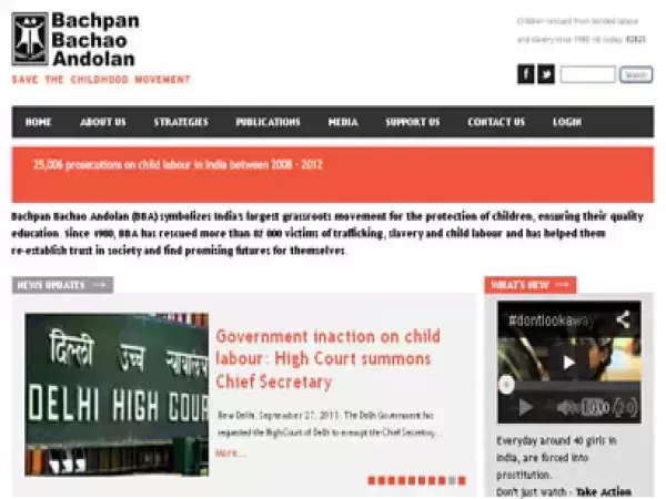 BACHPAN BACHAO ANDOLAN - A NGO SITE ON DRUPAL