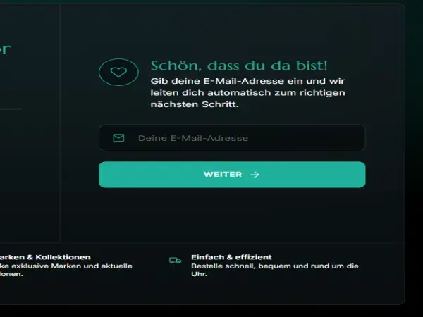 Login screen